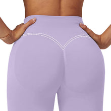 Load image into Gallery viewer, Scrunch Butt Impact Leggings for Women Mid Low Waist 25" Seamless Gym Yoga Pants Tummy Control Compression Booty Tights Lilac

