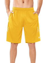 Load image into Gallery viewer, NORTHYARD Men's 10" Athletic Shorts – Quick-Dry Mesh Gym &amp; Basketball Training Shorts in Gold

