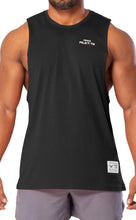 Load image into Gallery viewer, Project Titan Men's Icon Drop Arm Tank Top – Cut Off Sleeveless Gym Shirt for Weightlifting &amp; Bodybuilding in Black
