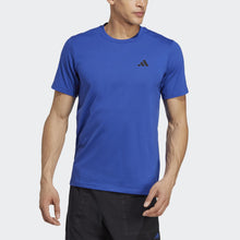 Load image into Gallery viewer, adidas mens Training Essentials Feel Ready Training T-shirt T Shirt, Lucid Blue/Semi Lucid Blue/Black

