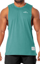 Load image into Gallery viewer, Project Titan Men's Drop Arm Tank Top – Cut Off Sleeveless Gym Shirt for Weightlifting &amp; Bodybuilding in Teal Green

