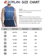 Load image into Gallery viewer, EZRUN Men's Tank Tops Quick Dry Workout Muscle Sleeveless Shirts Summer Gym Athletic Shirt for Swim Beach Running Gradient Blue
