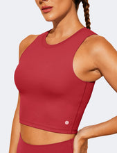 Load image into Gallery viewer, Natural Feelings Nudi Sports Bras for Women Removable Padded Yoga Tank Tops Sleeveless Fitness Workout Crop Tops Wine
