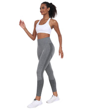 Load image into Gallery viewer, NORMOV Seamless Workout Butt Lifting Leggings - Booty Scrunch Gym Leggings for Women(AB Grey,S)

