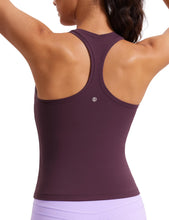 Load image into Gallery viewer, CRZ YOGA Butterluxe Racerback Workout Tank Tops for Women Sleeveless Camisole Gym Athletic Yoga Shirts Deep Purple
