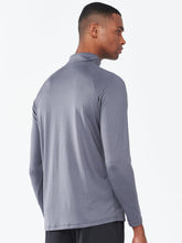 Load image into Gallery viewer, NORTHYARD Men's Quarter Zip Pullover – Long Sleeve Moisture-Wicking Running Shirt with UPF 50+ in Smoke Grey
