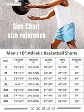 Load image into Gallery viewer, NORTHYARD Men's 10" Athletic Shorts – Quick-Dry Mesh Gym &amp; Basketball Training Shorts in Sky Blue
