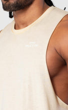 Load image into Gallery viewer, Project Titan Men's Drop Arm Tank Top – Cut Off Sleeveless Gym Shirt for Weightlifting &amp; Bodybuilding in Oat Milk
