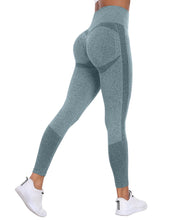 Load image into Gallery viewer, NORMOV Seamless Workout Butt Lifting Leggings - Booty Scrunch Gym Leggings for Women(AB Blue,S)
