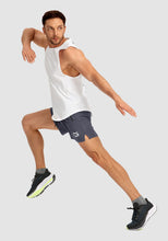 Load image into Gallery viewer, G Gradual Men's 5" Running Shorts with Zip Pockets – Quick-Dry Gym &amp; Athletic Workout Shorts in Dark Grey
