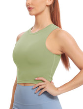 Load image into Gallery viewer, Natural Feelings Nudi Sports Bras for Women Removable Padded Yoga Tank Tops Sleeveless Fitness Workout Crop Tops
