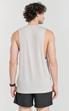 Load image into Gallery viewer, Project Titan Men's Drop Arm Tank Top – Cut Off Sleeveless Gym Shirt for Weightlifting &amp; Bodybuilding in Unbleached Linen

