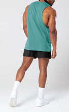 Load image into Gallery viewer, Project Titan Men's Drop Arm Tank Top – Cut Off Sleeveless Gym Shirt for Weightlifting &amp; Bodybuilding in Teal Green

