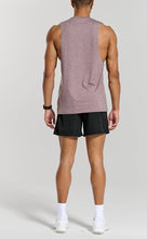 Load image into Gallery viewer, Project Titan Men's Drop Arm Tank Top – Cut Off Sleeveless Gym Shirt for Weightlifting &amp; Training in Light Grape Flax
