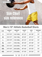 Load image into Gallery viewer, NORTHYARD Men's 10" Athletic Shorts – Quick-Dry Mesh Gym &amp; Basketball Training Shorts in Gold
