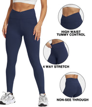Load image into Gallery viewer, Natural Feelings Buttercloud Cross Waist Leggings for Women High Waist Cross Leggings Yoga Workout PantsTight
