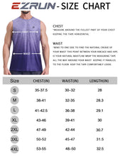 Load image into Gallery viewer, EZRUN Men's Tank Tops Quick Dry Workout Muscle Sleeveless Shirts Summer Gym Athletic Shirt for Swim Beach Running Gradient Purple

