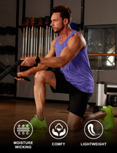 Load image into Gallery viewer, MAGCOMSEN Workout Tank Tops for Men Running Tank Tops Dry Fit Tank Tops Sleeveless Gym Shirts Active Fitness Shirts Men Violet
