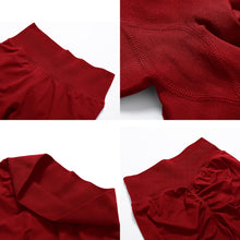 Load image into Gallery viewer, Impact Leggings for Women Seamless Workout Yoga Pants Hidden Scrunch Butt Tummy Control Gym Leggings Mid Low Waist 25" Scarlett Red
