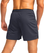 Load image into Gallery viewer, G Gradual Men's 5" Running Shorts with Zip Pockets – Quick-Dry Gym &amp; Athletic Workout Shorts in Dark Grey

