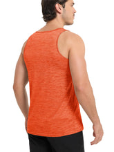 Load image into Gallery viewer, MAGCOMSEN Men's Tank Tops Dry Fit Workout Gym Running Summer Muscle Shirt Swim Athletic Tanks Top Orange
