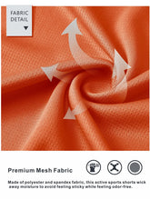 Load image into Gallery viewer, NORTHYARD Men's 10" Athletic Shorts – Quick-Dry Mesh Gym &amp; Basketball Training Shorts in Orange
