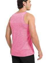Load image into Gallery viewer, MAGCOMSEN Running Tank Top Men Dry Fit Gym Sleeveless T Shirts Athletic Workout Shirts Yoga Swim Beach Tank Tops Pink
