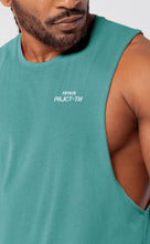 Load image into Gallery viewer, Project Titan Men's Drop Arm Tank Top – Cut Off Sleeveless Gym Shirt for Weightlifting &amp; Bodybuilding in Teal Green
