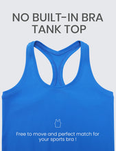 Load image into Gallery viewer, CRZ YOGA Butterluxe Racerback Workout Tank Tops for Women Sleeveless Camisole Gym Athletic Yoga Shirts Sparkle Blue
