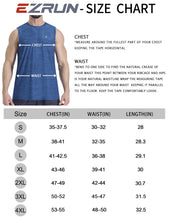 Load image into Gallery viewer, EZRUN Men's Tank Tops Quick Dry Workout Muscle Sleeveless Shirts Summer Gym Athletic Shirt for Swim Beach Running Navy
