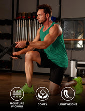 Load image into Gallery viewer, MAGCOMSEN Swim Tank Top Men Gym Dry Fit Sleeveless Muscle Shirts for Men Athletic Workout Active Tank Top Jade Green
