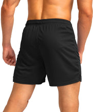 Load image into Gallery viewer, G Gradual Men's 5" Running Shorts with Zip Pockets – Quick-Dry Gym &amp; Athletic Workout Shorts in Black
