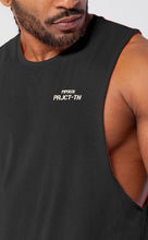 Load image into Gallery viewer, Project Titan Men's Icon Drop Arm Tank Top – Cut Off Sleeveless Gym Shirt for Weightlifting &amp; Bodybuilding in Black
