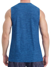 Load image into Gallery viewer, EZRUN Men's Tank Tops Quick Dry Workout Muscle Sleeveless Shirts Summer Gym Athletic Shirt for Swim Beach Running Navy
