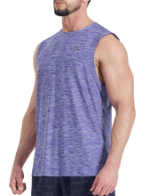 Load image into Gallery viewer, EZRUN Men's Tank Tops Quick Dry Workout Muscle Sleeveless Shirts Summer Gym Athletic Shirt for Swim Beach Running Purple
