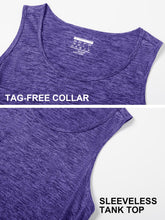 Load image into Gallery viewer, MAGCOMSEN Workout Tank Tops for Men Running Tank Tops Dry Fit Tank Tops Sleeveless Gym Shirts Active Fitness Shirts Men Violet
