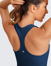 Load image into Gallery viewer, CRZ YOGA Butterluxe Racerback Workout Tank Tops for Women Sleeveless Camisole Gym Athletic Yoga Shirts French Navy
