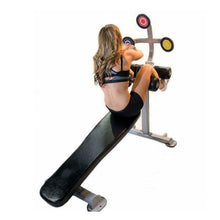 Load image into Gallery viewer, Target Abs Fixed Angle Ab Bench Black Abdominal Back Trainer
