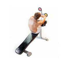 Load image into Gallery viewer, Target Abs Fixed Angle Ab Bench Black Abdominal Back Trainer
