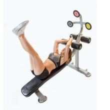 Load image into Gallery viewer, Target Abs Fixed Angle Ab Bench Black Abdominal Back Trainer
