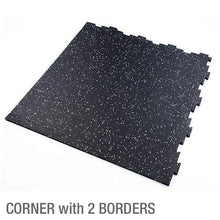 Load image into Gallery viewer, 2' x 2' Configurable Interlocking Rubber Floor Mat - The Home Fitness Corp
