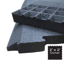 Load image into Gallery viewer, 2' x 2' Shok-Lok Interlocking Rubber Floor Mat - The Home Fitness Corp
