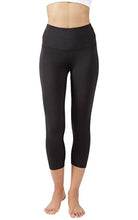 Load image into Gallery viewer, Yogalicious High Waist Ultra Soft Lightweight Capris - High Rise Yoga Pants - Black Lux
