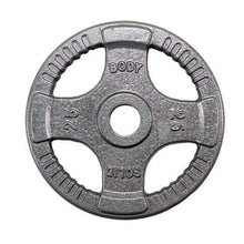 Load image into Gallery viewer, 255lb. Gray Cast Iron Grip Olympic Weight Plate Set - The Home Fitness Corp

