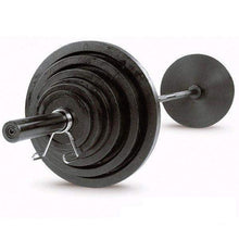 Load image into Gallery viewer, 300lb. Cast Iron Olympic Weight Set with 7' Olympic bar and collars - The Home Fitness Corp
