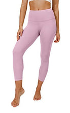 Load image into Gallery viewer, Yogalicious High Waist Ultra Soft Lightweight Capris - High Rise Yoga Pants - Purple Luster Nude Tech - XS
