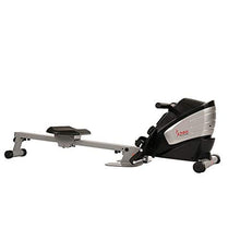 Load image into Gallery viewer, Sunny Health &amp; Fitness Dual Function Magnetic Rowing Machine w/ Digital Monitor, Multi-Exercise Step Plates, 275 LB Max Weight and Foldable - SF-RW5622

