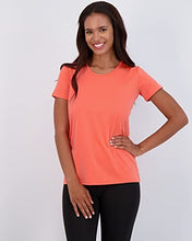 Load image into Gallery viewer, 5 Pack: Womens Quick Dry Fit Dri Fit Active Wear Yoga Workout Athletic Tops Essentials Clothes Running Gym Zumba Exercise Ladies Short Sleeve Crew Scoop Neck Moisture Wicking Tees T-Shirt - Set 10,L
