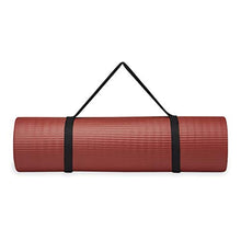 Load image into Gallery viewer, Gaiam Essentials Thick Yoga Mat Fitness &amp; Exercise Mat with Easy-Cinch Carrier Strap, Red, 72"L X 24"W X 2/5 Inch Thick
