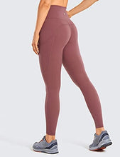 Load image into Gallery viewer, CRZ YOGA Women's Naked Feeling Workout Leggings 25 Inches - High Waisted Yoga Pants with Side Pockets Sepia
